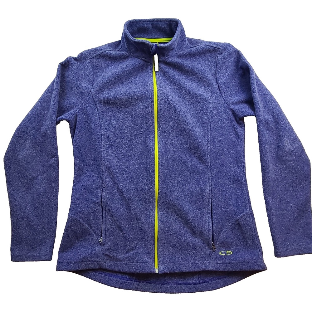 C9 Champion Womens Medium Purple Full Zip Tech Brushed Fleece Jacket L5767